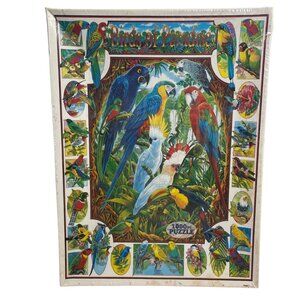 White Mountain Birds Of Paradise Puzzle 1000-Piece 24x30 Made In USA New Sealed